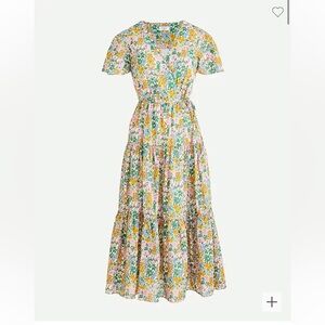 Faux-wrap dress in Liberty Mini Floral Walk - JCrew size 16